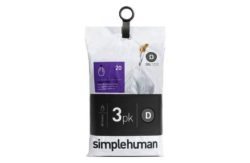 simplehuman Bin Liner Code D 3 x 20 Pack 60 Liners